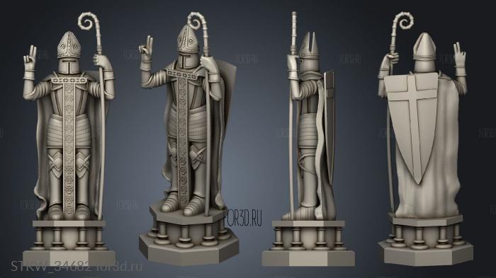 Harry Potter Chess Bispo 3d stl модель для ЧПУ