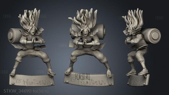 Hashirama Hokage Primer Hokage adura Brazo stl model for CNC