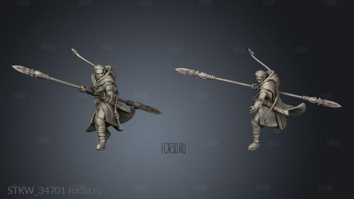 Hawk Riders With Spear rider stl model for CNC