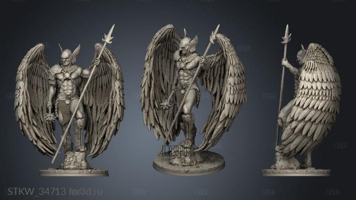 hawkman 3d stl модель для ЧПУ