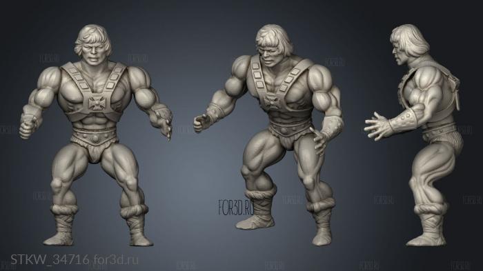 He man Classic Toy Characters stl model for CNC