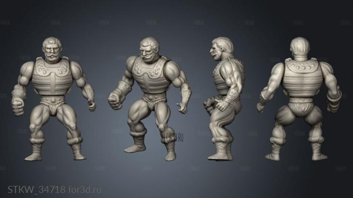 He man Classic Toy Characters Fisto stl model for CNC