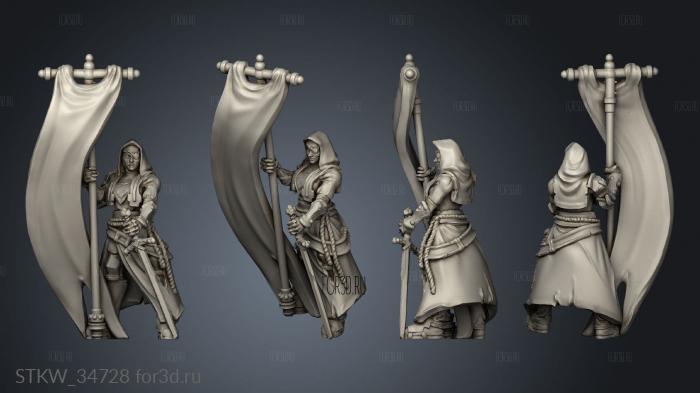 Fury Battle Nuns bearer stl model for CNC
