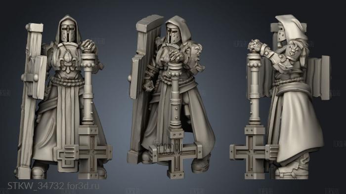 Fury Battle Nuns Tower shield stl model for CNC