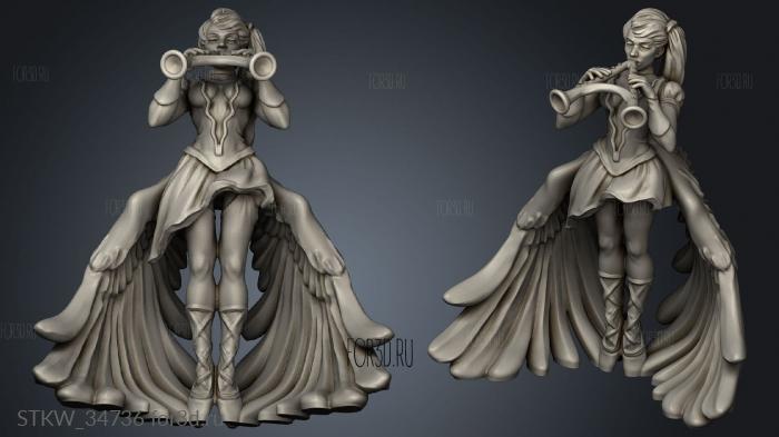 Fury Mega Archons trumpet archon stl model for CNC