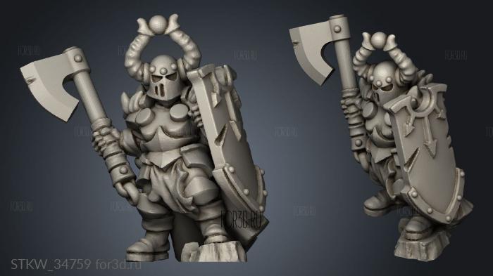 heavy infantry stl model for CNC