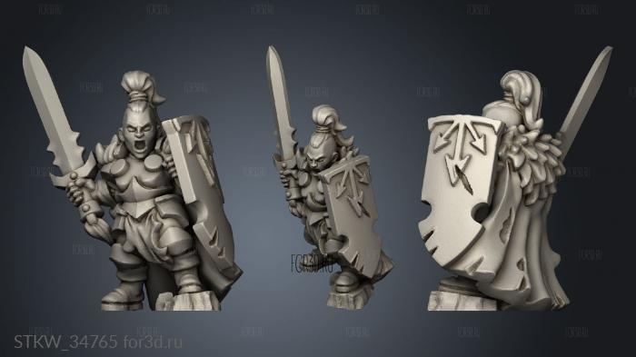 heavy infantry stl model for CNC