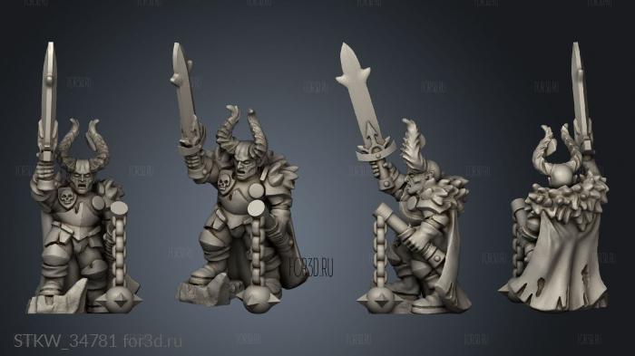 heavy infantry champion stl model for CNC