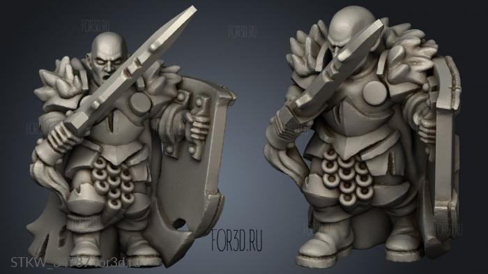 heavy infantry stl model for CNC