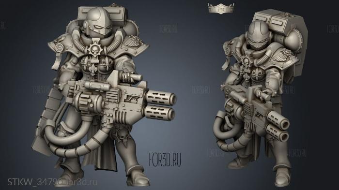 Heavy Nun More Guns Bolter stl model for CNC