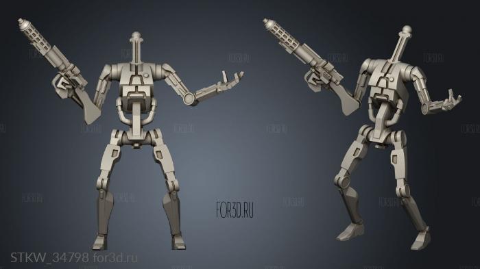 Heavy Rifle stl model for CNC