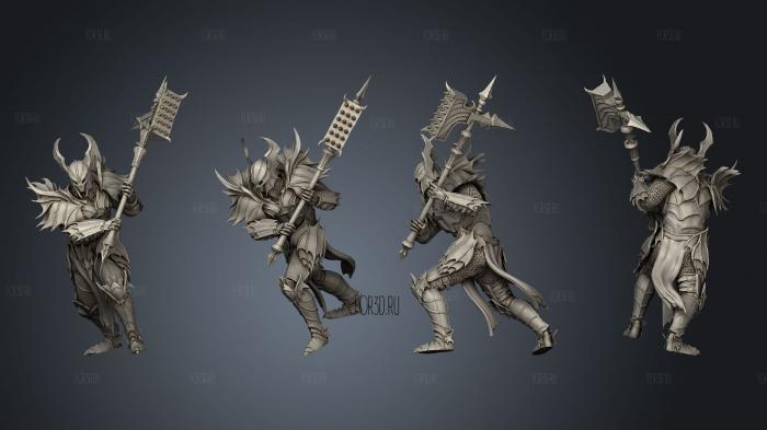 Bloodknight Hammer Ready Supports stl model for CNC