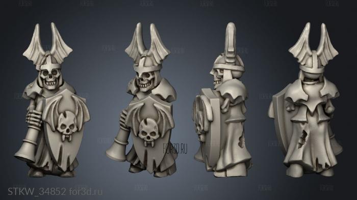 heavy skeleton musician 3d stl модель для ЧПУ