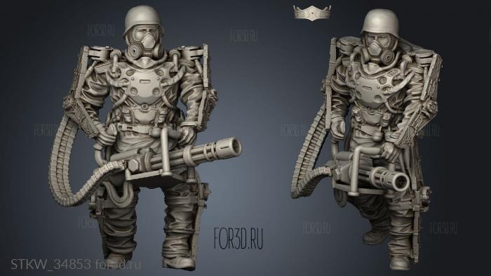 Heavy Soldier stl model for CNC