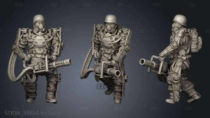 Heavy Soldier One stl model for CNC