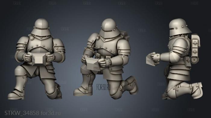 Heavy Weapons firing stl model for CNC