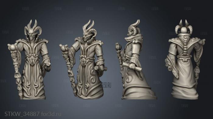 Hell Hath Fury Asmodeus Standing stl model for CNC