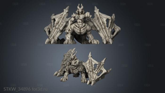 Hell Hath Fury Demon Dragon Centaur stl model for CNC