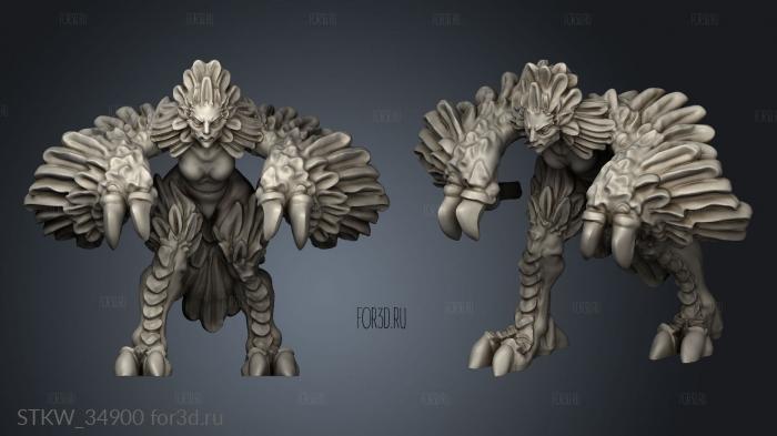 Hell Hath Fury Harpies harpie 3d stl модель для ЧПУ