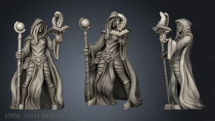 Hell Hath Fury Sorcerer stl model for CNC