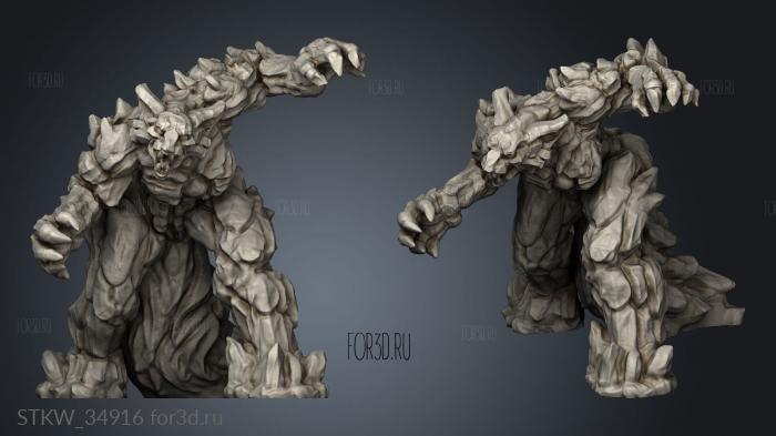 Hell Hath Fury Wolves wolf lava stl model for CNC