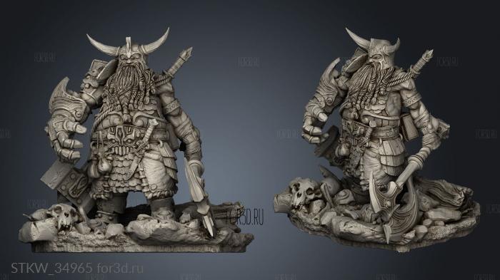 Hero Dwarf stl model for CNC