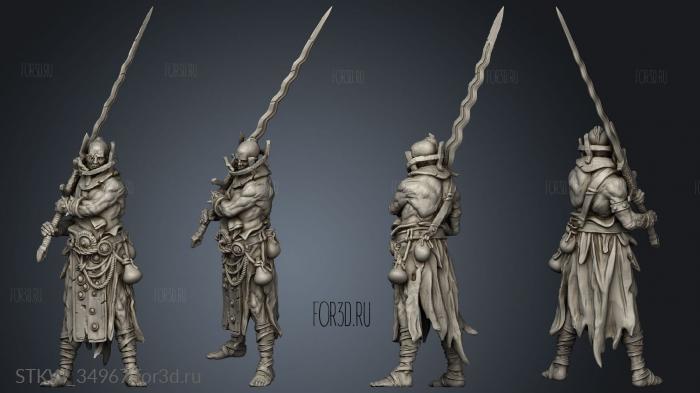 Hero Executor Vendel Swordsman stl model for CNC