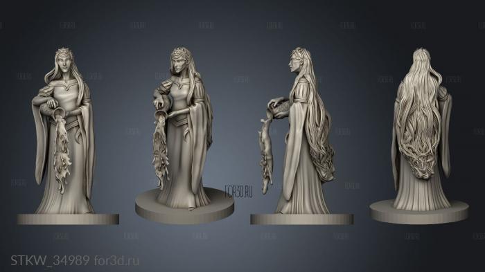 heros galadriel 3d stl модель для ЧПУ