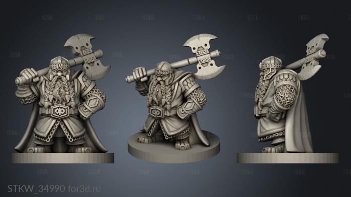 heros gimli stl model for CNC