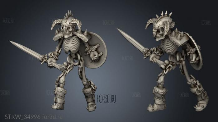 legionnaire Skeletons stl model for CNC