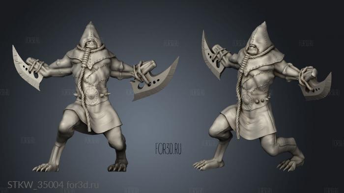 Heroes Beasts executioner stl model for CNC