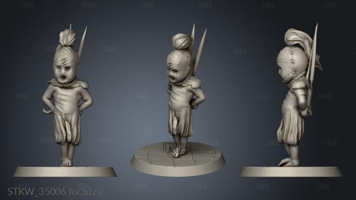 Heroes Beasts torture kid stl model for CNC