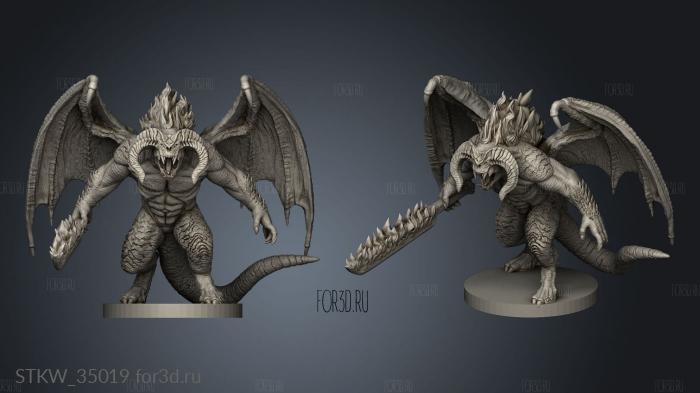 heroes Dark Balrog stl model for CNC