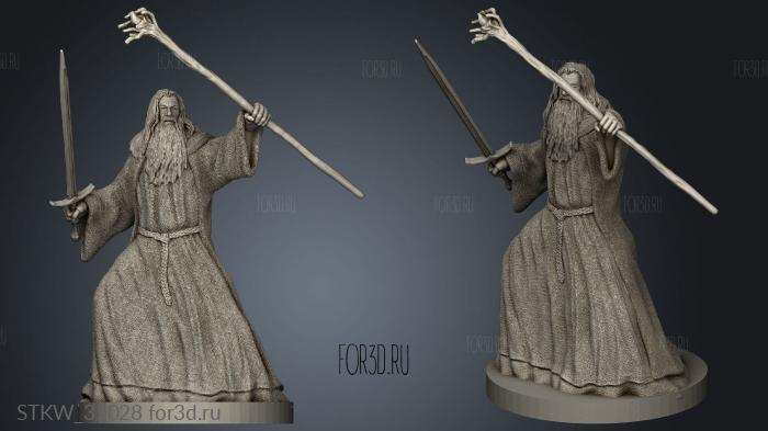 heroes Gendalf stl model for CNC