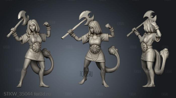 Heroine Quest Fimir stl model for CNC