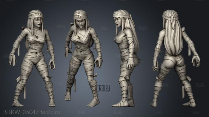 Heroine Quest Mummy stl model for CNC