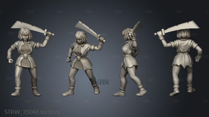 Heroine Quest Sword stl model for CNC