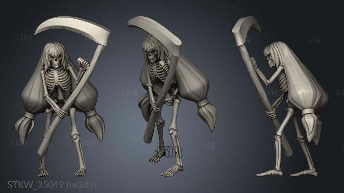 Heroine Quest Skeleton stl model for CNC