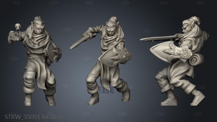 Heroquest Enhancement Enhanced Elf stl model for CNC