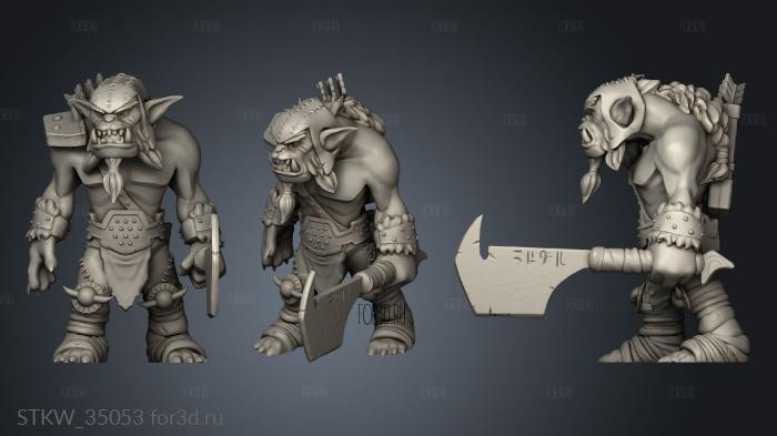 heros Bugbear Huntsmaster stl model for CNC