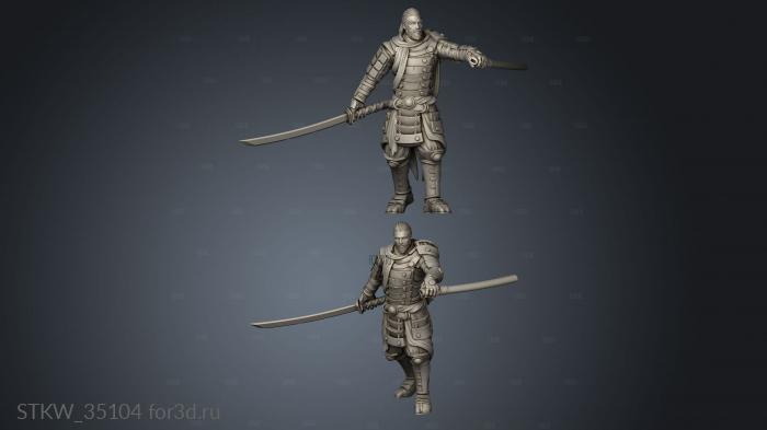 Hiroshi Ronin 3d stl модель для ЧПУ