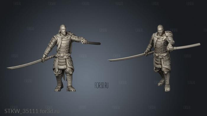 Hiroshi Ronin 3d stl модель для ЧПУ