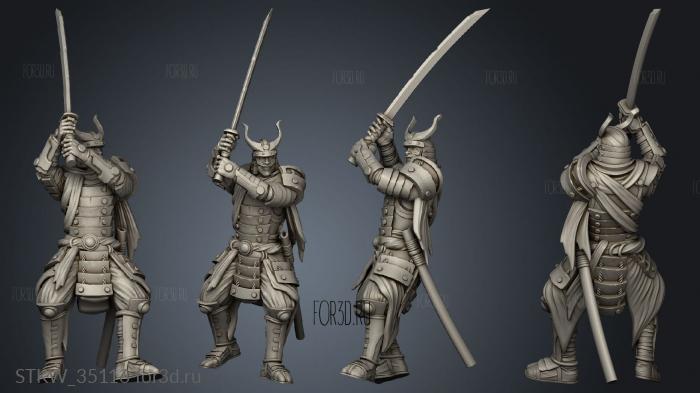 Hiroshi Ronin Helm 3d stl модель для ЧПУ