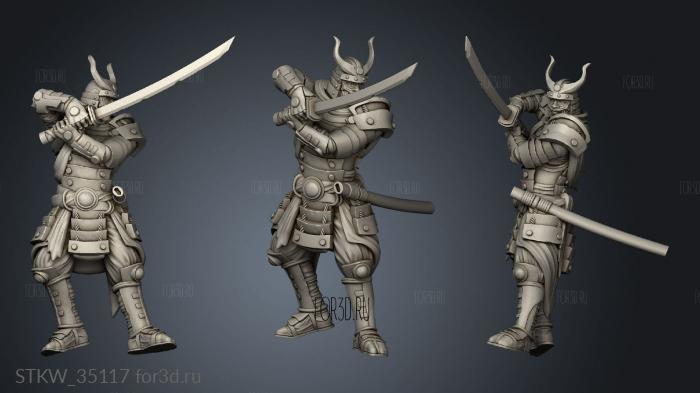 Hiroshi Ronin Helm 3d stl модель для ЧПУ