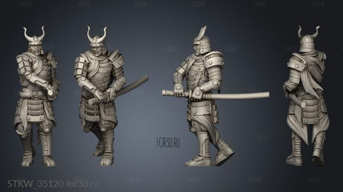 Hiroshi Ronin Helmed 3d stl модель для ЧПУ