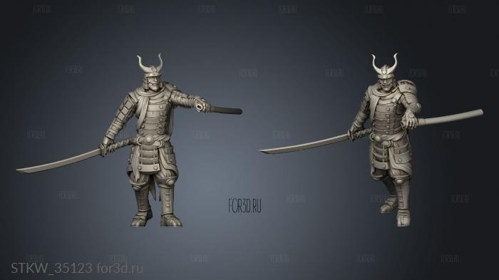 Hiroshi Ronin Helmed 3d stl модель для ЧПУ