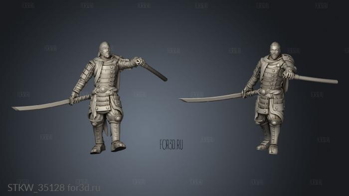 Hiroshi Ronin 3d stl модель для ЧПУ