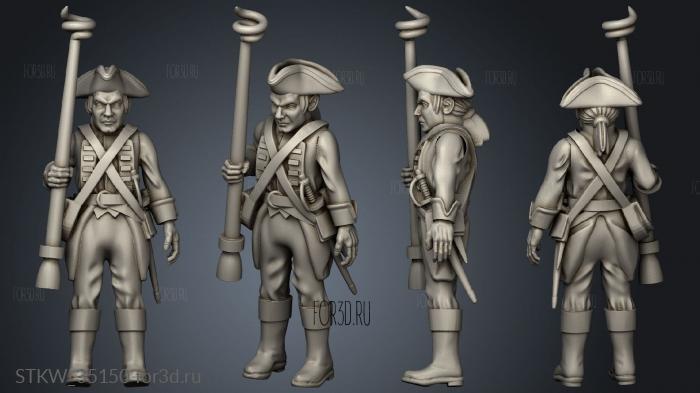 Historical Redcoats artillery 3d stl модель для ЧПУ