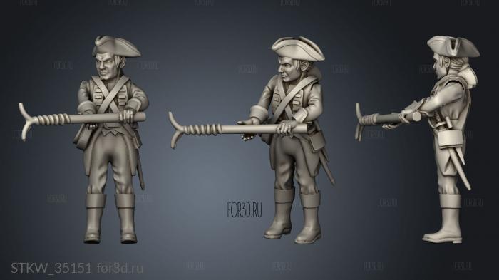 Historical Redcoats artillery 3d stl модель для ЧПУ