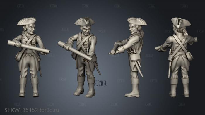 Historical Redcoats artillery stl model for CNC